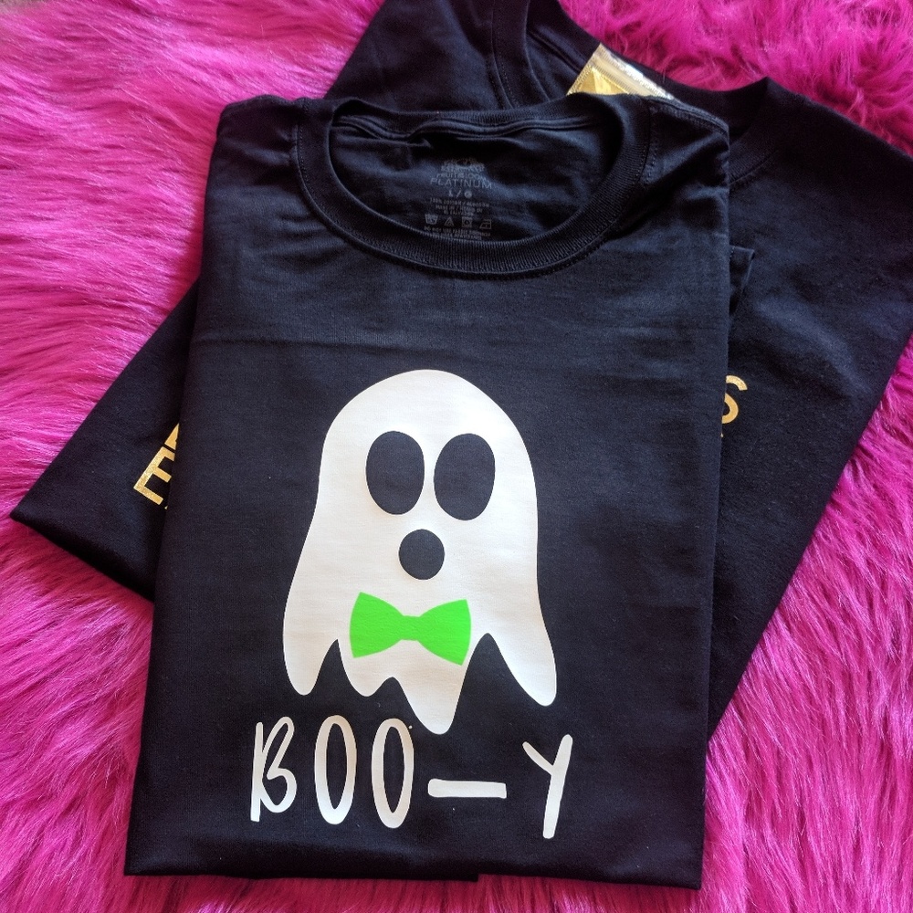 Boo-y t-shirt ghost with bow tie
